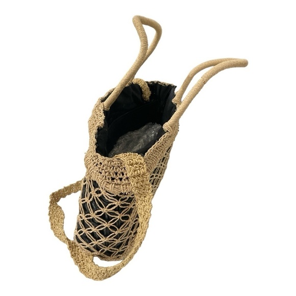 Raffia Net Crochet Raffia Tote
Bag Summer Tote Straw - Picture 5 of 11